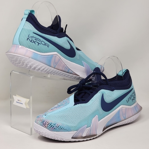 Nike React Vapor NXT HC Glacier Blue Court Shoes CV0742-402 Women Size 10.5 New - Picture 5 of 11